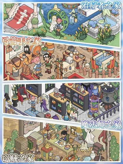 Vol. 121 Thief’s House Healer’s House Alchemist’s House Archer’s House - L - JoyJollyCrafts