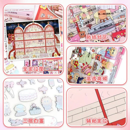 Vol. 124 New Year Series New Year Bus Happiness Bus - L - JoyJollyCrafts