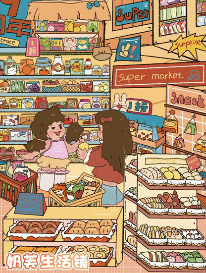 Vol. 125 Stocking Series Self-Serve Food House Cream Life Shop - L - JoyJollyCrafts