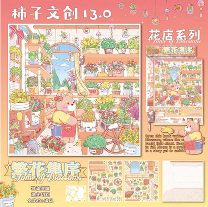 Vol. 13 Flower Shop Series Romance Packaging Station Street Corner Blooms Tome of Blossoms - M - JoyJollyCrafts