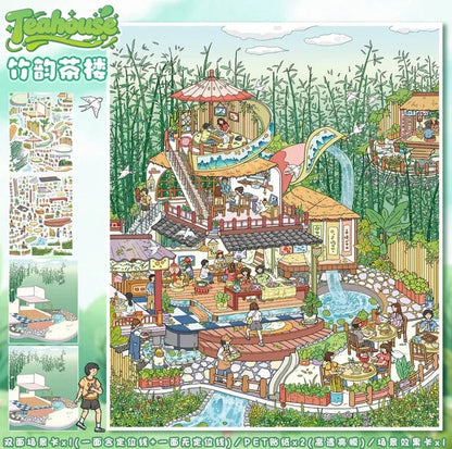 Vol. 138 Bamboo Charm Teahouse Cake Party - L - JoyJollyCrafts