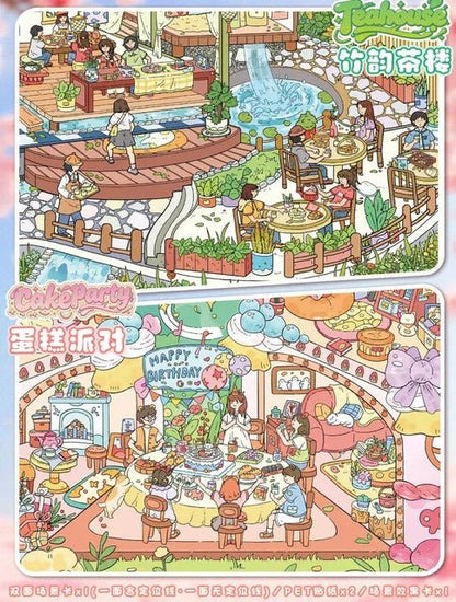 Vol. 138 Bamboo Charm Teahouse Cake Party - L - JoyJollyCrafts