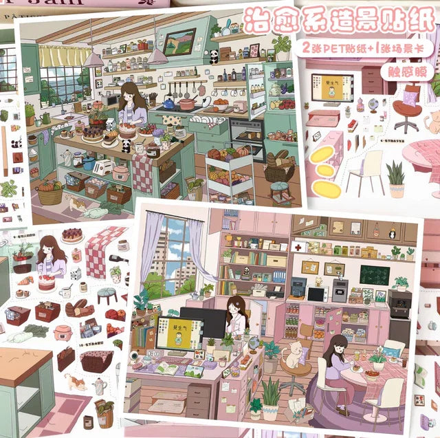 Vol. 140 Cozy Office Dessert Kitchen - L - JoyJollyCrafts