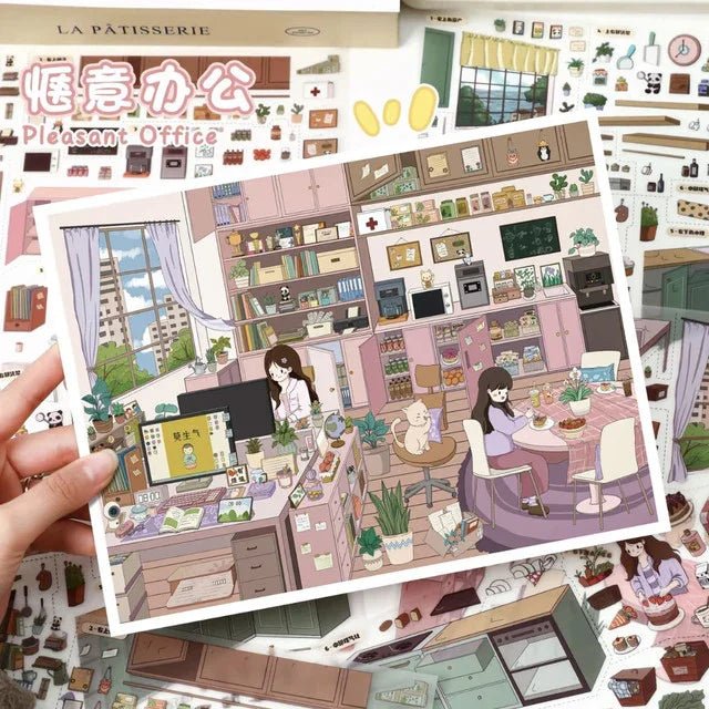 Vol. 140 Cozy Office Dessert Kitchen - L - JoyJollyCrafts
