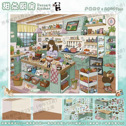 Vol. 140 Cozy Office Dessert Kitchen - L - JoyJollyCrafts