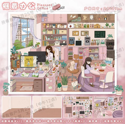 Vol. 140 Cozy Office Dessert Kitchen - L - JoyJollyCrafts