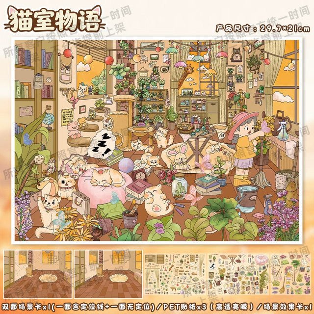 Vol. 150 Yuyu Beach Resort Cat Room Stories - L - JoyJollyCrafts