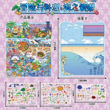 Vol. 16 Adventure & Cuisine Crystal Forest Gifts from the Sea - L - JoyJollyCrafts