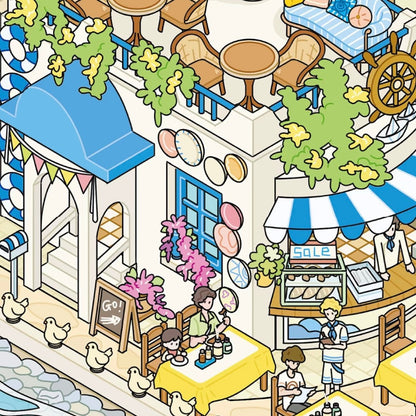 Vol. 163 Swan Town Santorini - L - JoyJollyCrafts