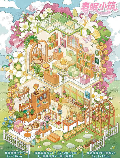 Vol. 164 Spring Slumber Cottage Lotus Breeze Retreat Osmanthus Fragrance Residence Pine Snow Warm Lodge - L - JoyJollyCrafts