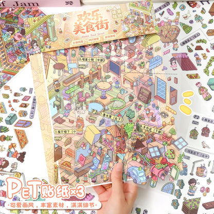 Vol. 165 Happy Food Street Vintage Clothing Store - L - JoyJollyCrafts