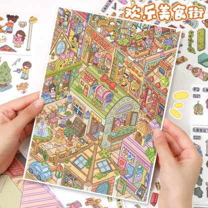 Vol. 165 Happy Food Street Vintage Clothing Store - L - JoyJollyCrafts