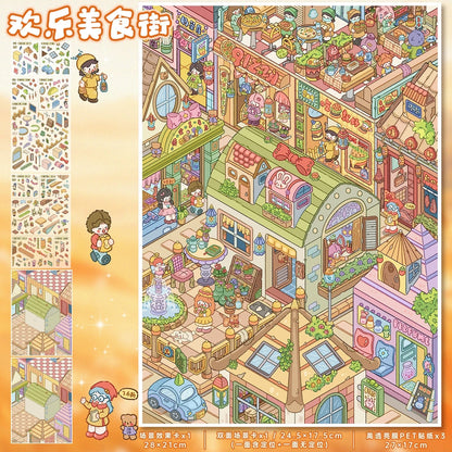 Vol. 165 Happy Food Street Vintage Clothing Store - L - JoyJollyCrafts
