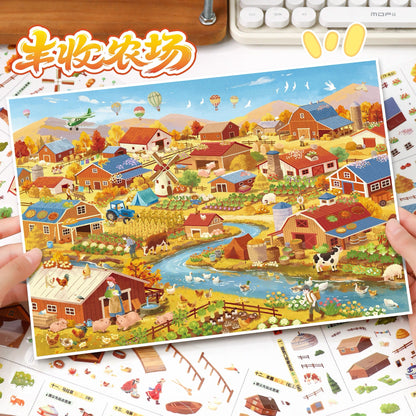 Vol. 169 Mongolian Grassland Harvest Farm - L - JoyJollyCrafts