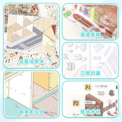 Vol. 170 Shopping Street Scenes Everyday Life on Warm Street - XL - JoyJollyCrafts