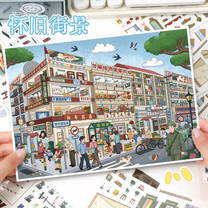 Vol. 176 Nostalgic Street View European Street View - L - JoyJollyCrafts