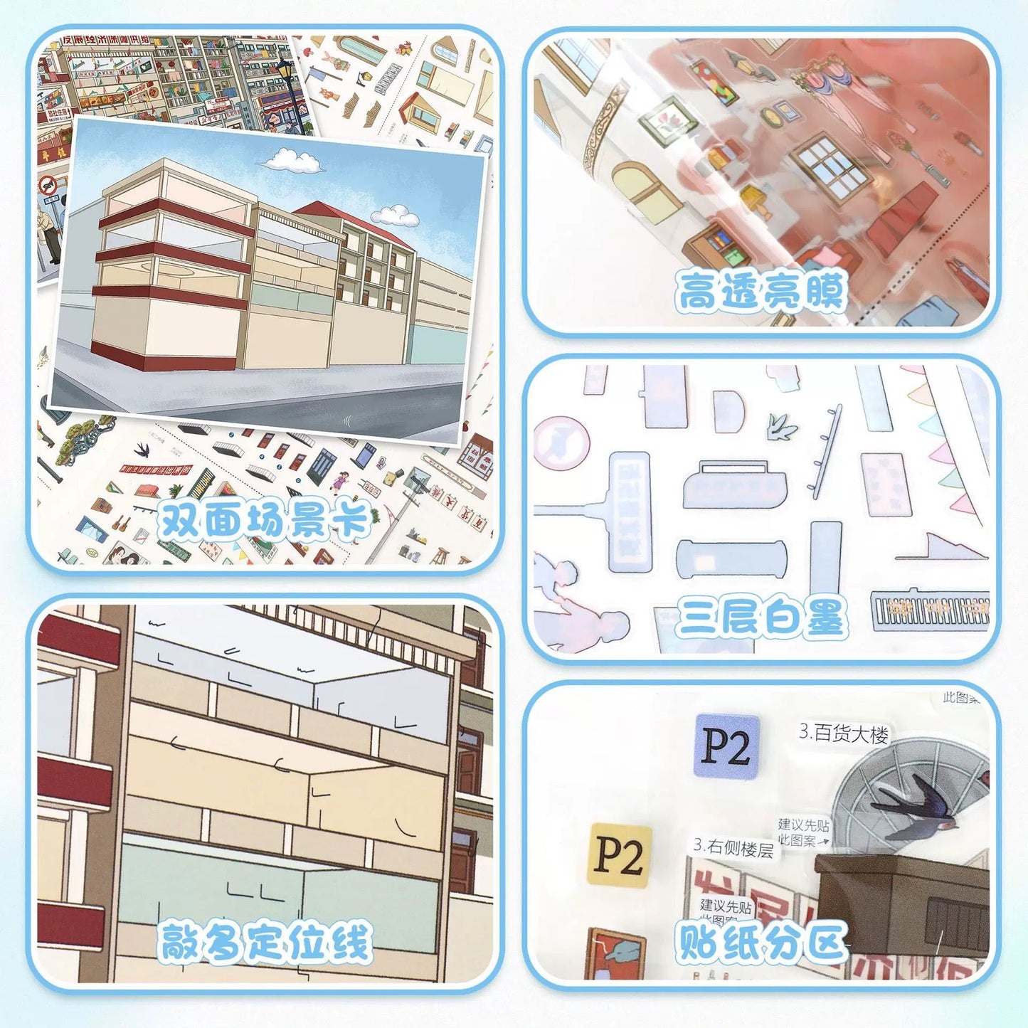 Vol. 176 Nostalgic Street View European Street View - L - JoyJollyCrafts