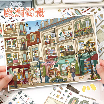 Vol. 176 Nostalgic Street View European Street View - L - JoyJollyCrafts