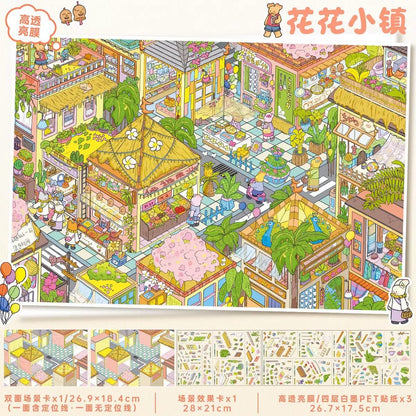 Vol. 179 Spring Travel Diary Flower Town - L - JoyJollyCrafts