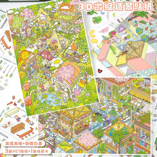Vol. 179 Spring Travel Diary Flower Town - L - JoyJollyCrafts
