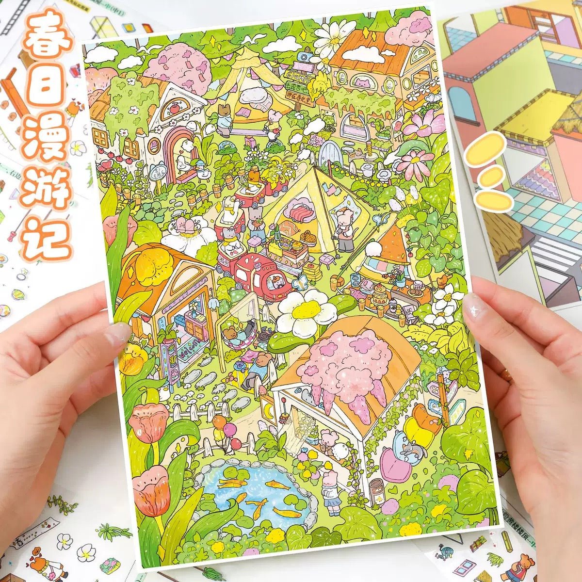 Vol. 179 Spring Travel Diary Flower Town - L - JoyJollyCrafts