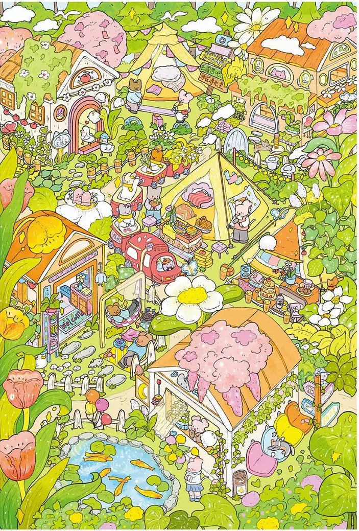 Vol. 179 Spring Travel Diary Flower Town - L - JoyJollyCrafts
