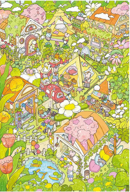 Vol. 179 Spring Travel Diary Flower Town - L - JoyJollyCrafts