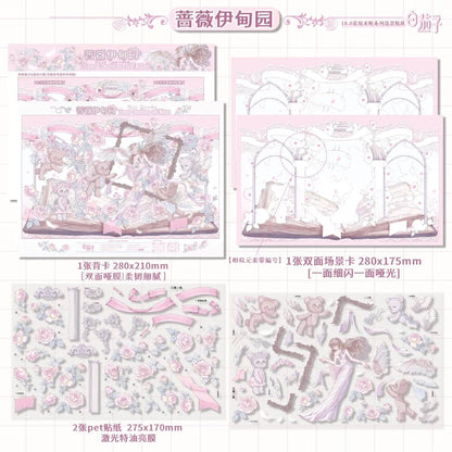 Vol. 18 Sleepless Flower Realm Rose Eden Cherry Blossom Waltz Lily Midsummer Night - L - JoyJollyCrafts