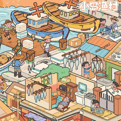 Vol. 181 Taotao Market Island Fishing Village - L - JoyJollyCrafts