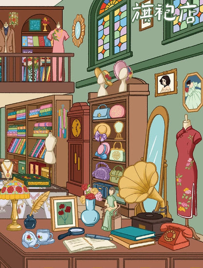 Vol. 184 Qipao Shop Traditional Medicine Shop - L - JoyJollyCrafts