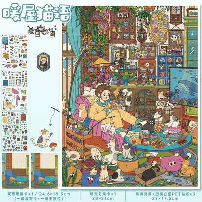 Vol. 187 Warm House Cat Language Handmade Moments - L - JoyJollyCrafts