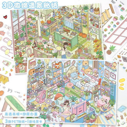 Vol. 188 Flower Kitchen Doll House - L - JoyJollyCrafts