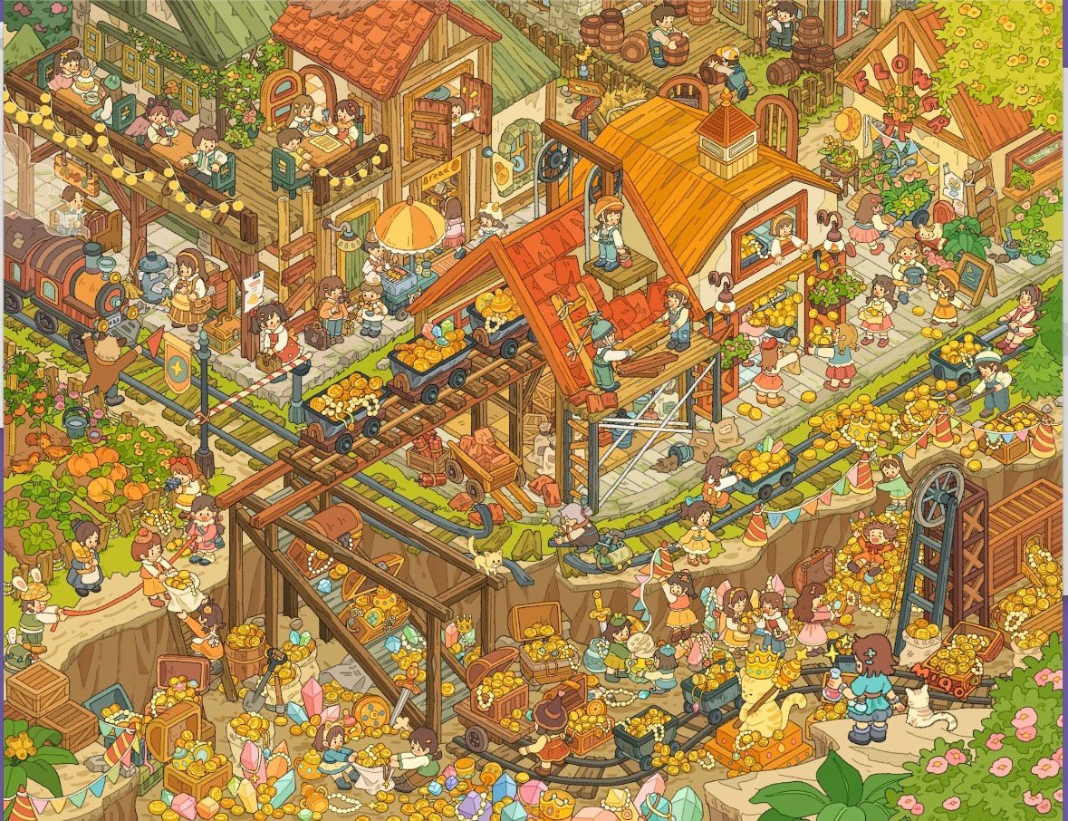 Vol. 19 Treasure Hunting Kindergarten Renovation in Progress Sawasdee City Roaming Bustling Market The Winter at the End of the Century The Old Times We Can't Return To - L - JoyJollyCrafts
