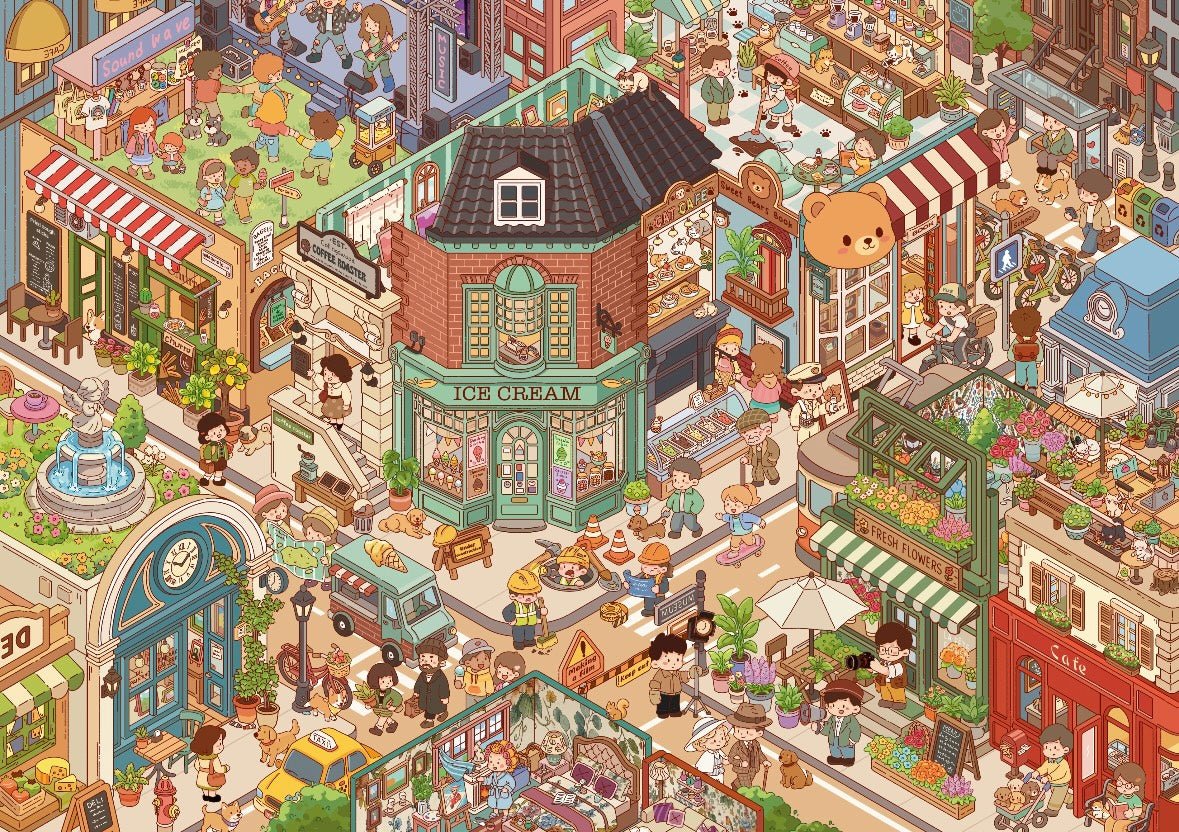 Vol. 19 Treasure Hunting Kindergarten Renovation in Progress Sawasdee City Roaming Bustling Market The Winter at the End of the Century The Old Times We Can't Return To - L - JoyJollyCrafts