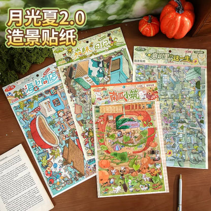 Vol. 2 A Lifetime Within Consciousness Forest Diary Seaside Shop Pumpkin Cottage - L - JoyJollyCrafts