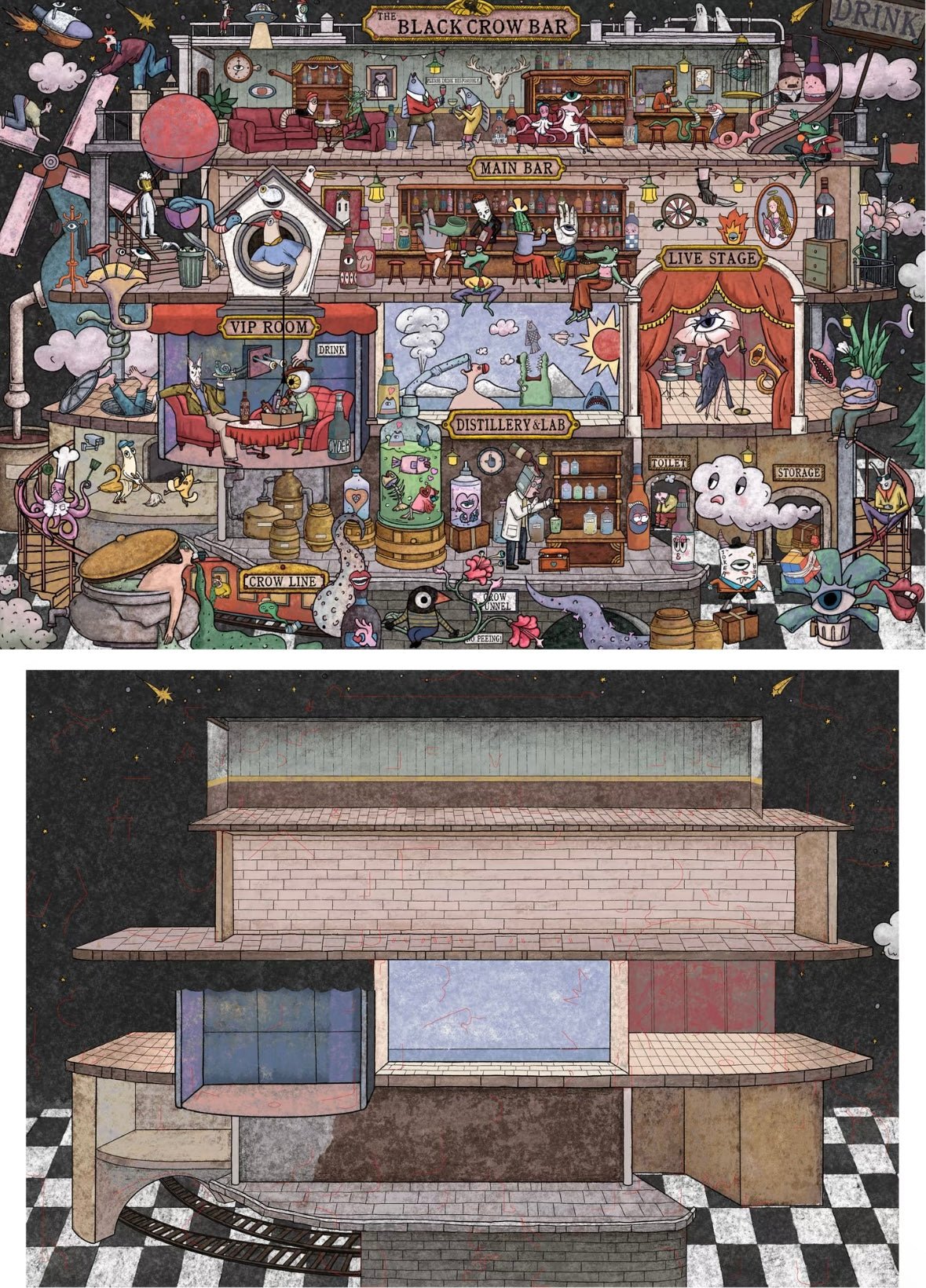 Vol. 2 Detective Agency Black Crow Tavern - L - JoyJollyCrafts