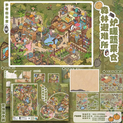 Vol. 2 Forest Shelter Seaview Apartment Welcome to Bay Hotel Streetfront Cubicle - L - JoyJollyCrafts