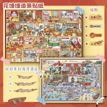 Vol. 2 Forest Shelter Seaview Apartment Welcome to Bay Hotel Streetfront Cubicle - L - JoyJollyCrafts
