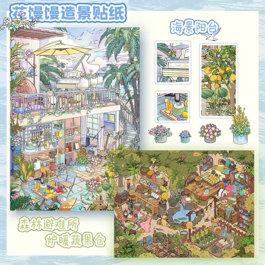 Vol. 2 Forest Shelter Seaview Apartment Welcome to Bay Hotel Streetfront Cubicle - L - JoyJollyCrafts