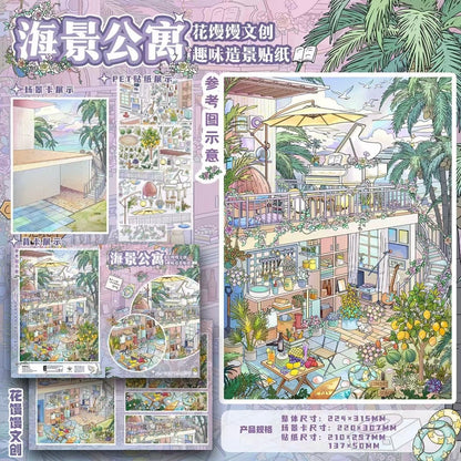 Vol. 2 Forest Shelter Seaview Apartment Welcome to Bay Hotel Streetfront Cubicle - L - JoyJollyCrafts
