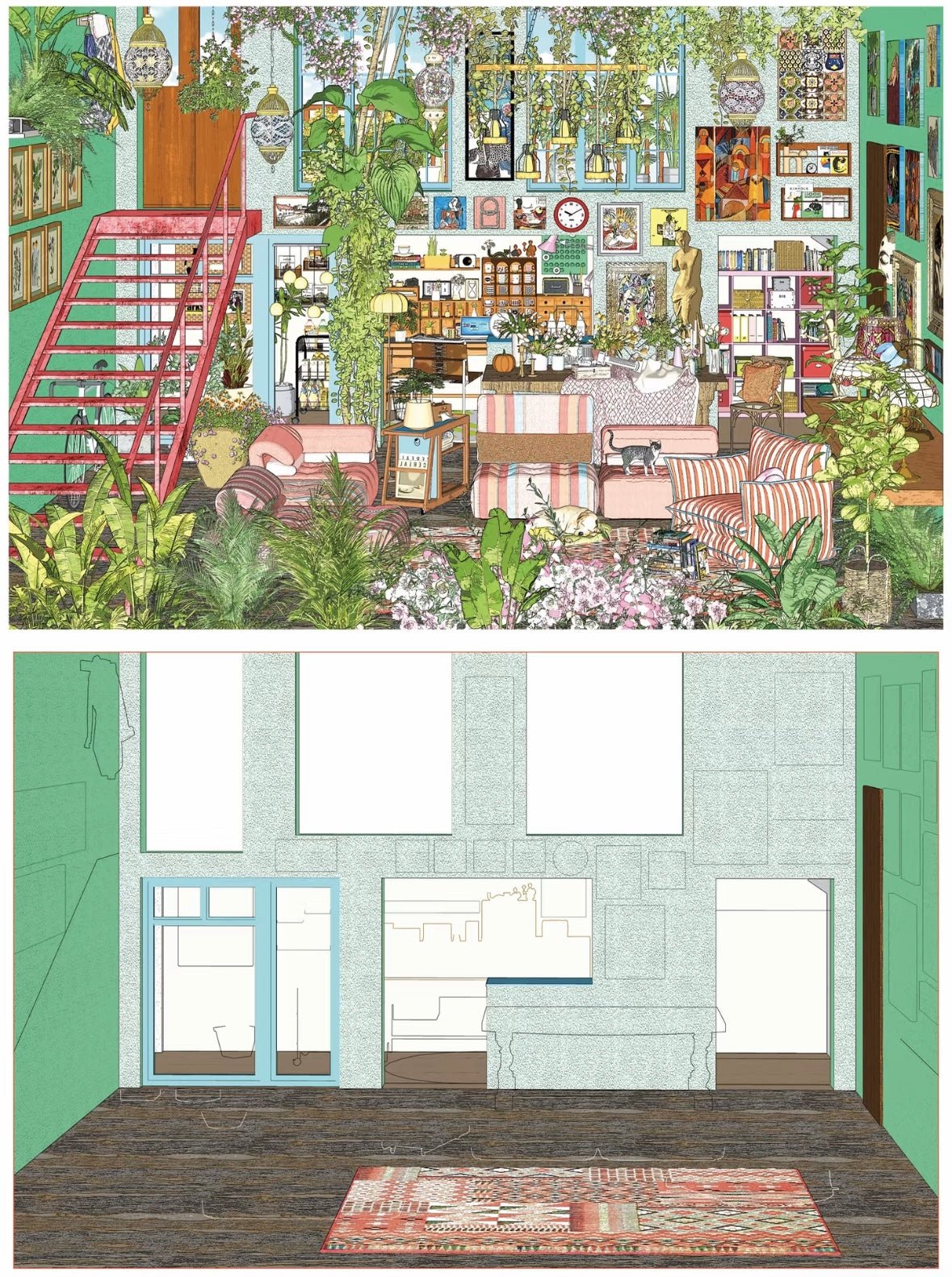 Vol. 2 Green Wilderness Art Residence - M - JoyJollyCrafts