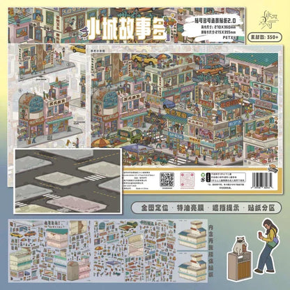 Vol. 2 New Year Market Stories of a Small Town Morning Market Scene Sweet Dessert Shop - XL - JoyJollyCrafts