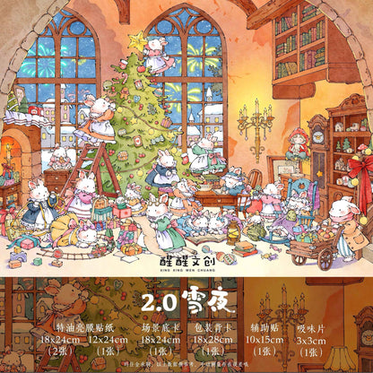 Vol. 2 Nursery Rhymes Snowy Night - L - JoyJollyCrafts
