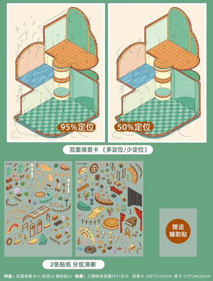 Vol. 2 Seaside Courtyard Grandma's Workshop Steampunk Instrument Shop - L - JoyJollyCrafts