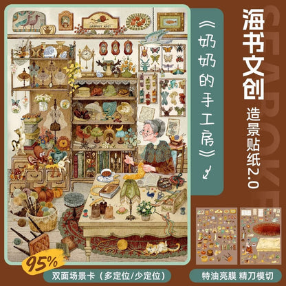 Vol. 2 Seaside Courtyard Grandma's Workshop Steampunk Instrument Shop - L - JoyJollyCrafts