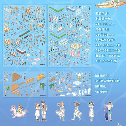 Vol. 2 Seaside Slow Living Swaying Wish Night Spring Bus - L - JoyJollyCrafts
