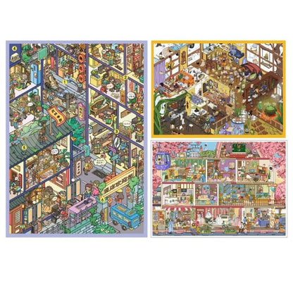 Vol. 20 Sakura-Filled Pavilion Short Drama Filming Base Magic Apprentice Apartment - L - JoyJollyCrafts
