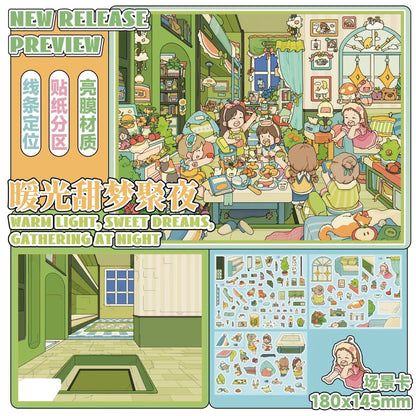Vol. 22 Animal Restoration Mischievous Cute Cards Mischievous Cute Cards + Animal Restoration Finger Magic Workshop Stolen Sweet Biscuit Warm Light Sweet Dream Gathering Night Cute Toys Full House - M - JoyJollyCrafts