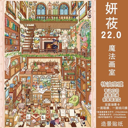 Vol. 22 Urban Night Wanderer In the Alleys of Changsha Cloud Mirror Summer Courtyard Autumn Garden Stroll Morning Moments Magic Art Studio Shanghai Memories Vintage Clothing Store Dragon Boat Festival Dragon Boat Festival Riverside - L - JoyJollyCrafts