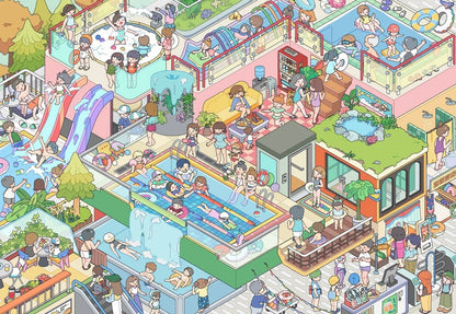 Vol. 23 Dopamine Restaurant Apocalypse Town Water Splash Festival Whimsical Fantasy Town Paintings, Music, Chess & Calligraphy Summer Beach Swimming Pool The Incognito Visit Tang Dynasty Night Banquet Hall of Mental Cultivation - L - JoyJollyCrafts
